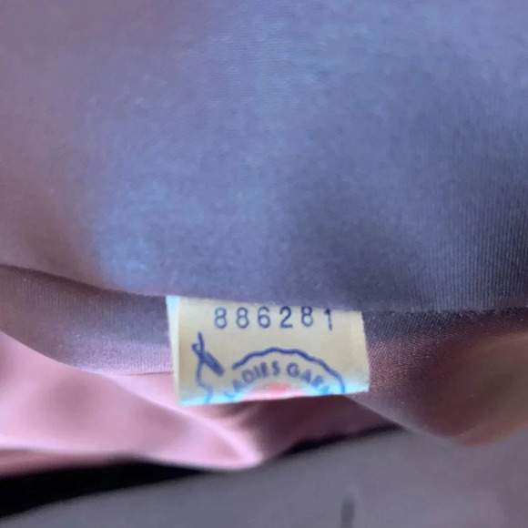 Vintage 1970s Stegari New York 100% Virgin Wool Coat Lambswool Trim Rose Small - Picture 12 of 16